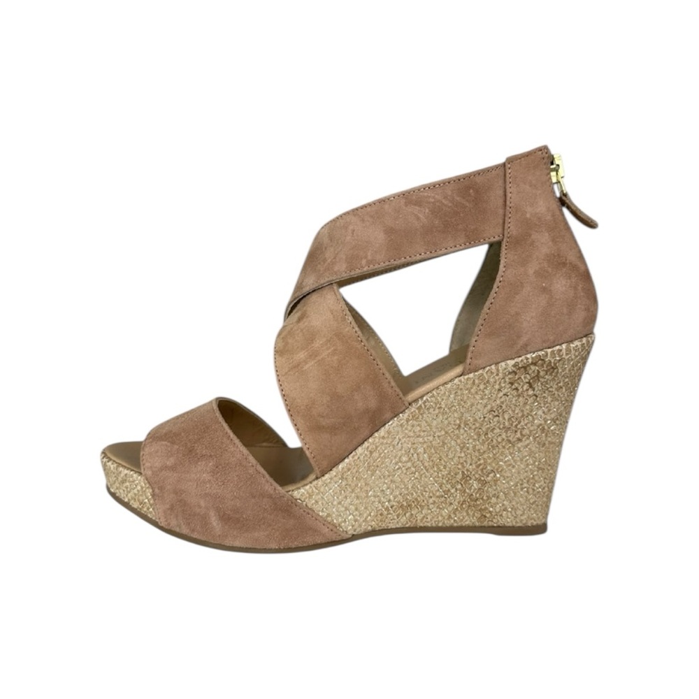 CORDANI Brown Suede Wedge Sandals Size 39 Wedges